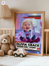 Custom Baby News Poster – Personalized Baby Web Walker Girl Wall Art